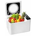 372 Ounce Fruit and Vegetable Washing Machine, Fruit Cleaner Device, Large Multipurpose Veggie Cleaning Machines, Food and Meat Purifier Device in Water for Home and Commercial (White)