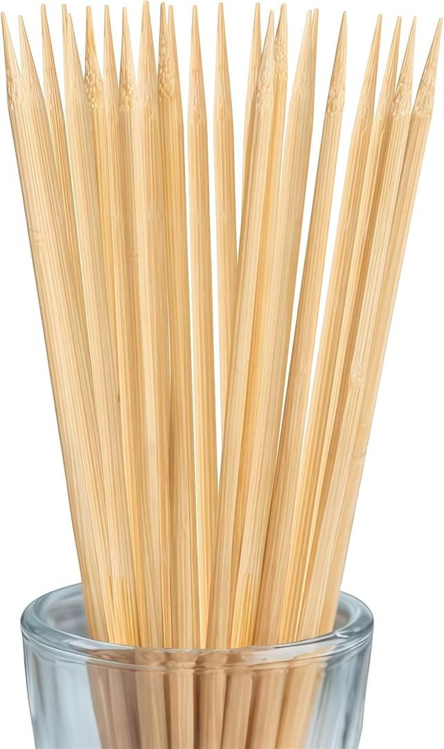 36 Inch Bamboo S'Mores Sticks. Use To Marshmallows, BBQ, Roasting, Camping.6mm Diameter. More Size Choices 6"/8"/10"/12"/36"(100 PCS)