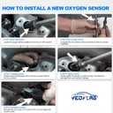 234-4018 234-4012 Oxygen Sensor Downstream Upstream O2 Sensor Compatible with Cadillac Escalade, Chevrolet Tahoe, GMC C15/C1500 Pickup C15/C1500 Suburban C25/C2500 Pickup