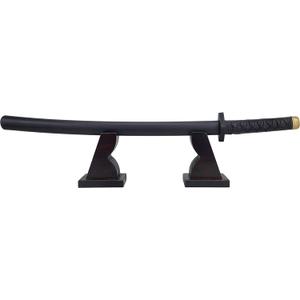 NANGOPOP Wood Katana Sword Stand Display - Decent Japanese Samurai Sword Holder, Wooden Rack for Knife, Dagger at Home or Office