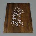 Wooden Rustic Guest Book with 110 Pages Lined 11" x 8.7"