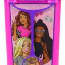 Barbie Store It All! Rolling Storage Bin – Extra-Large Organizer Case with Wheels & Handle for Barbie Dolls, Clothes, Accessories & Playsets – Pink Portable Travel Toy Box, 18"l X 9"w X 13.5"h