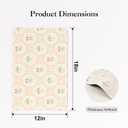 LilyCat Faux Leather Placemats Set of 6, Waterproof Oil-Proof Dining Table Mats for Kitchen, Indoor & Outdoor Heat Resistant Wipeable PU Place Mats, 18 12, Cherries and Flowers