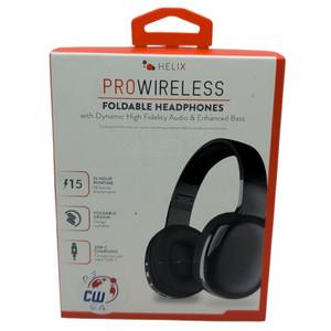 Helix Pro Wireless Foldable Bluetooth Headphones - Black