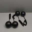 2 Pack Halloween Prison Ball and Chain Plastic Ball Chain Props for Halloween Cosplay Prison Themed Party Dress Up Accessory