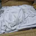 VEVOR 100 Pcs White Chair Covers Polyester Spandex Chair Cover Stretch Slipcovers for Wedding Party Dining Banquet Flat-Front Chair Covers