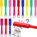 Honoson Magnet Wands for Kids Classroom Educational Learning Kits Rainbow Magnetic Wand Bulk 8 Inch Preschool Science Experiment Tools Learning Toys Bingo Games, 6 Colors (12 Pcs)