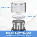 Secura Brands Electric Coffee Grinder for Coffee Beans, Spices, Herbs Adjustable Coarse to Fine Setting for 12 Cup Capacity with 1 Removable Stainless Steel Bowl, Ideal for Home Use, RV