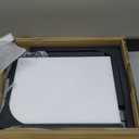 C-Shaped Side Table for Couch - Small Coffee Stand Sofa Tray Desk with Metal Frame and Waterproof Scratch Resistant, Modern End Accent for Living Room, Bedroom, Set of 2, Rustic Walnut