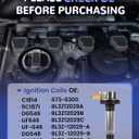 F150 Explorer Transit Upgraded Ignition Coil Pack Compatible with Expedition Flex Taurus Lincoln MKS MKT 2011 2012 2013 2014 2015 2016 3.5L V6 Replace# UF646 DG549,Set Of 6