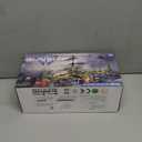 QI XING Remote Control Helicopter for Kids,RC Apache Helicopter for Adults,Military RC 2 Speed Airplane with LED Lights and Altitude Hold, Birthday Gifts for Boys Girls