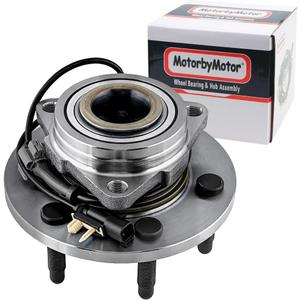 MotorbyMotor 515160 Front Wheel Bearing and Hub Assembly w/ 6 Lugs Fits for Chevy Silverado 1500 Suburban Tahoe, GMC Sierra 1500 Yukon XL, Cadillac XTS Escalade Hub Bearing (4WD 4x4, w/ ABS)