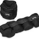 SPRI Adjustable Ankle Weights - Walking Weights for Strength Training Exercises, Resistance Endurance Workouts, General Fitness - For Strengthening & Toning Lower Body (b) 10-Pound / 5lbs Each (Black))