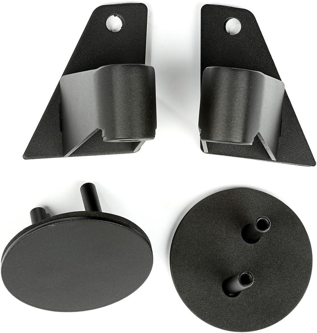 Rugged Ridge Mirror Relocation Brackets for Jeep Wrangler JK | Textured Black | 11025.07 | Fits 2007-2018 Jeep Wrangler JK