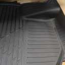 3W Floor Mats Fit for 2019-2025 2026 Chevy Silverado/GMC Sierra Denali 1500 & 2020-2025 2026 GMC Sierra 2500/3500 HD Crew Cab TPE All Weather Floor Liner, Fit For 2nd Row with Factory Carpeted Storage