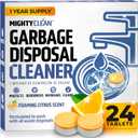 Garbage Disposal Cleaner And Deodorizer Tablets 24 Pack - 1 Year Supply Kitchen Sink Cleaner And Deodorizer, Septic Safe Foaming clean, Lemon Scent, Removes Odor-Causing Residues