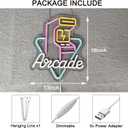 Arcade Neon Sign for Wall Dcor with Dimmable Switch LED Neon Signs Decor