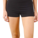 Women’s Fold Over Waist Stretch Cotton Active Yoga Shorts 2 Pack, XS