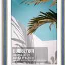 Suede 20x30 Frame - Single Frame, Christmas Elegant Sky Blue 20 x 30 Poster Frame with Mat for 18x24, 20x30 Picture Frames for Artwork, Puzzles, Photos and Movie Posters