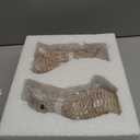 Rattan Effect Resin Bunny Easter Decor,Table Rabbit Easter Decorations,Spring Bunnies Decoration Statue Figurine for Home Farmhouse (Brown, Small-Pair)