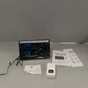 Zivron Weather Station Wireless Indoor Outdoor Thermometer, 7.5" VA Display with Remote Sensor, Home Weather Station with Weather Forecast, Temperature, Humidity, Atomic Clock, Moon Phase