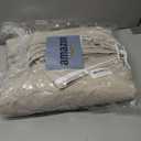 108 Inch Pinch Pleated Linen Curtains 2 Panels,Ivory Beige Semi Sheer Curtains with Pleated Hooks Back Tab for Track System,Extra Long 9ft Curtain for Living Room Bedroom,40x108