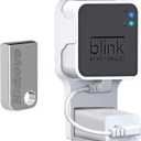 256GB USB Flash Drive & Outlet Wall Mount for Blink Sync Module 2 with Short Cable - Save Space - No Messy Wires - Easy Move Mount Bracket Holder for Blink Outdoor Indoor Security Camera (1 Pack)