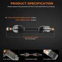 Front Left CV Axle Shaft Assembly for Honda for Accord | 2018-2022 for Honda for Accord L4 2.0L Automatic Trans Replace OE NCV69137,44306TVCA52