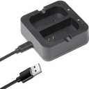 Battery Charger for Ring Rechargeable Battery,Dual Port Battery Charger Station for Ring Spotlight Cam Battery, for Ring-Doorbell Camera 2/3/3 Plus/4, Peephole Cam (Ring Batteries NOT Included)