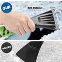 JOYTUTUS 41.5IN Extendable Snow Brush and Ice Scraper, 270Pivoting Snow Scraper Brush for Car Windshield, Telescoping Ice Scraper, Foam Grip, Heavy Duty Snow Remover for Cars, Trucks, SUV (Green)