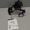 LetPetRun Adjustable Dog Wheelchair for Back Legs Mobility Support Lightweight Pet Wheelchair for Disabled Hind Legs Walking Stable Dog Cart for Pets (Black for 6.5-11.1lb)