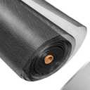 304 Stainless Steel Mesh Window Screen Roll,47IN x 16FT Black Metal Window Screen Replacement,Window Screen Mesh for Window, Door, Patio,Pet,Vent and DIY Project (22 Mesh)