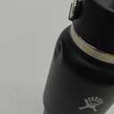 Hydro Flask Travel Water Bottle - Insulated Stainless Steel - Wide Straw Lid, Non Spill, Leakproof in 32 Oz Black