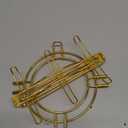 SJORHNUS Tea Cups Holder,Gold Metal Coffee Cup Tea Cups Rack,Foldable Organizer for Coffee Cup Spoon and Saucers