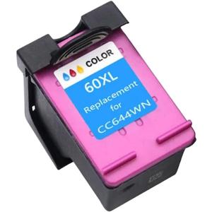 Compatible 60XL Ink Cartridge Compatible with 60 60XL DeskJet D2530 D2545 F2430 F4224 F4440 F4480 Printers(1COLOR)