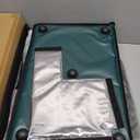 Heated Cat House for Outside with Dual Doors, Insulated Cat House Outdoor with Heating Pad, Weatherproof Heated Outdoor Cats Houses Waterrproof for Feral Cats (Deep Green, 25" L x 16" W x 13" H)