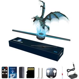 3D Hologram Fan, 42CM 3D Hologram Projector HD LED Holographic Christmas Tree Advertising Display with Remote and Bluetooth and WiFi,700 Video Library and for Business,Bar,Halloween Missyou 16.5 Inch 3D Hologram Fan, 42CM 3D Hologram Projector HD LED Holographic Christmas Tree Advertising Display with Remote and Bluetooth and WiFi,700 Video Library and for Business,Bar,Halloween Missyou 16.5 Inch