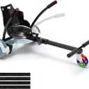 VEVOR Hoverboard Seat Attachment, Adjustable Frame, 220 LBS Capacity, Fits 6.5" 8" 8.5" 10" Hoverboards, Go Kart Accessory for Kids & Adults