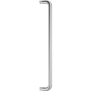 Ranbo Glass Shower Door Towel Bar 24 Inch Stainless Steel Sliding Shower Door Handle Replacement with Polished Chrome Finish for Commercial and Residential Glass Doors