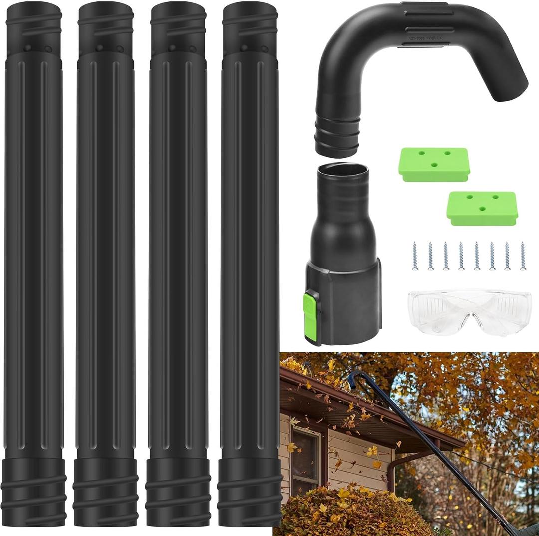 AGC1000 Gutter Cleaning Attachment Kit/Leaf Blower Tools Mounting Bracket Kit for EGO 530CFM / 580CFM / 575CFM / 650CFM/ 615CFM/LBX6000 Leaf Blowers/Overall Length 8.3 feet - Black