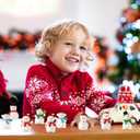 50pcs Snowman Miniatures, Tiny Snowman Ornaments, Mini Christmas Statues for DIY Micro Landscape Crafts, Xmas Home Party Decoration