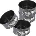 Hiware 4-Inch Mini Springform Pan Set - 4 Piece Small Nonstick Cheesecake Pan for Mini Cheesecakes, Pizzas and Quiches