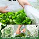 Garden Netting Kit for Raised Bed, 8X20FT Ultra Fine Mesh Netting with 5 Sets Garden Hoops & 15pcs Clips, Reusable Bird Netting for Garden Protection