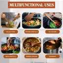 KitchenClick 7-Piece Wooden Spoons for Cooking  Premium Teak Wooden Utensil Set, Nonstick & Heat-Resistant Wooden Cooking Utensils, Durable & Lightweight Spoon Set for Kitchen, Baking & Serving