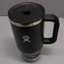 Hydro Flask Travel Tumbler with Handle, Lid and Straw - Insulated Stainless Steel in 32 Oz Black