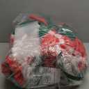 9x7FT Christmas Inflatables Santa Ride on Dinosaur with LED Outdoor Christmas Dinosaur Inflatable Blow Up Yard Decorations with Sandbags Stakes Strings for Garden Decor