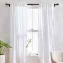IFELS Heavy Duty Curtain Rods for Windows 66 to 120 Inch, 1 Inch Black Curtain Rods for Outdoor, Farmhouse, Bedroom, Kitchen, Living Room, Adjustable Easy Install Drapery Rod (A2,Black,30"-120")