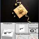 Bone Conduction Headphones, IPX8 Waterproof Swimming Headphones, Open Ear Headphones with MP3 Mode 32GB Memory Up to 12 Hours Playtime, Bluetooth 6.0 Earbuds Secure Fit for Running and Fitness, Orange