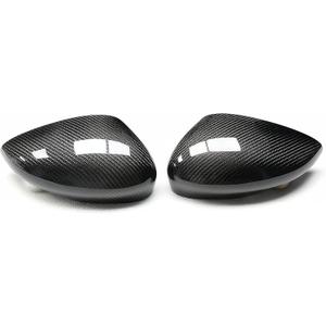 Carbon Fiber Left & Right Side Mirror Cover Cap Compatible Honda Civic 2022-2023 Without Turn Signal