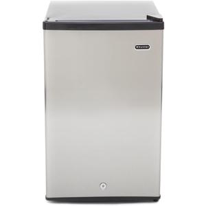 Whynter Upright Freezer with Lock, 2.1 Cu. Ft. Small Freezer Mini Freezer for Bedrooms, Dorms, Garages, Offices CUF-210SS, Stainless Steel Energy Star